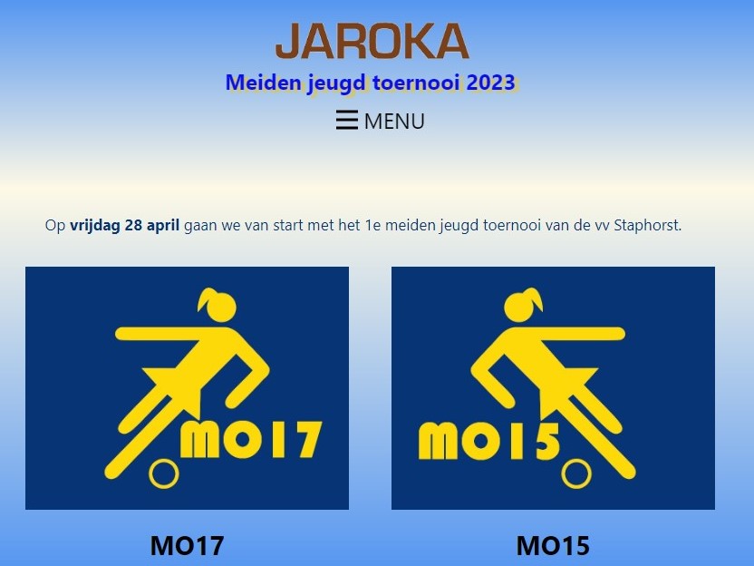 JAROKA meidentoernooi